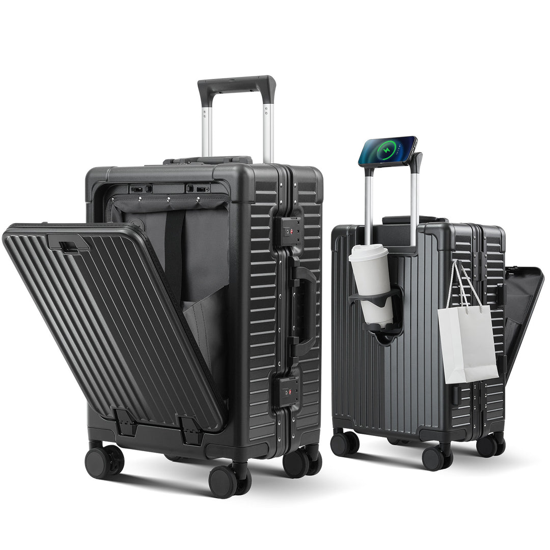 Unisex Smart Hard Shell Reise Koffert Skanto
