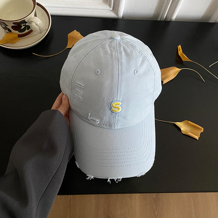 Unisex Slittet Brodert Baseball Caps Skanto