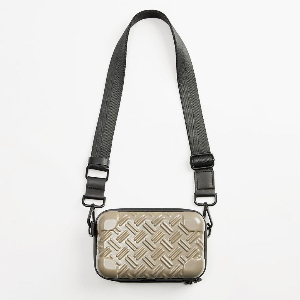 Unisex Teksturert Hard Shell Crossbody Bag Skanto
