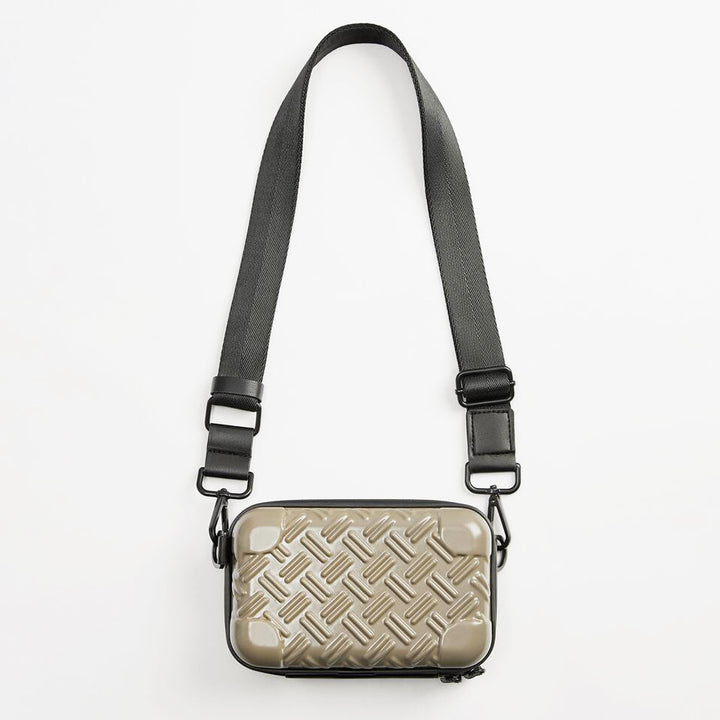 Unisex Teksturert Hard Shell Crossbody Bag Skanto