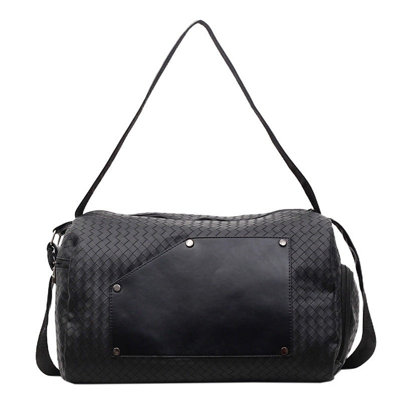 Elegant sports duffel bag with woven design and removable shoulder strap Skanto