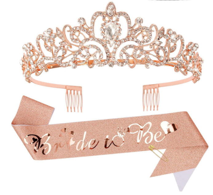 Damer Elegant Tiara med Personalisert Belte Skanto