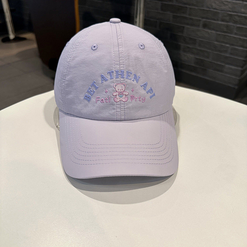 Kvinne Lekende Brodert Caps Skanto