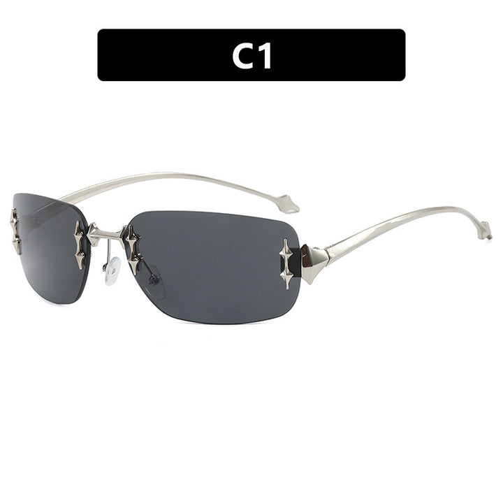 Damer designer-solbrille med utsmykkede detaljer Skanto