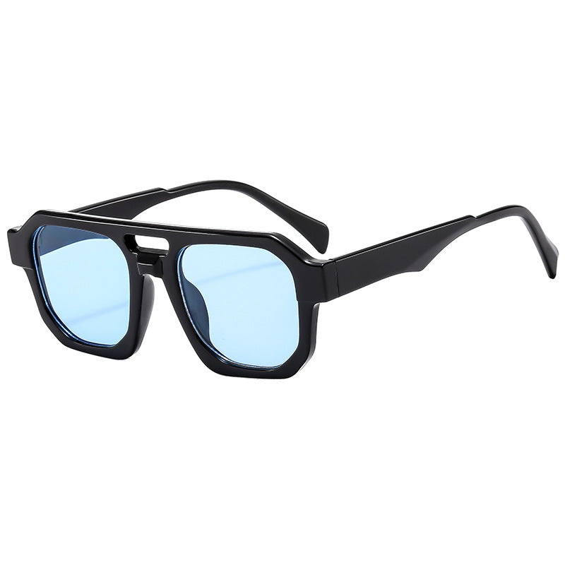Dame eksklusiv polygonal solbrille med luksuriøst skjoldpadde-mønster Skanto