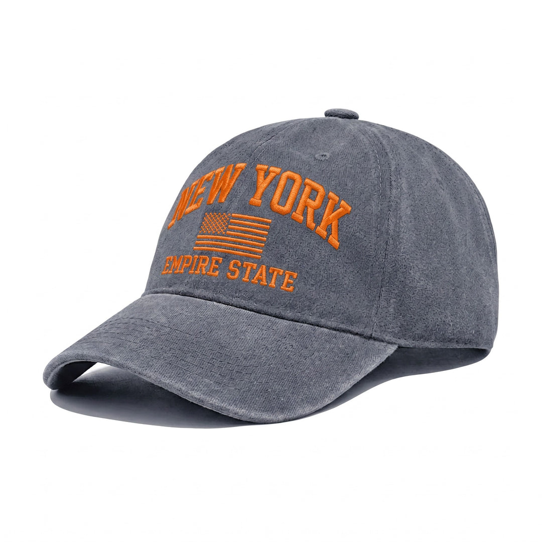 Dame modisk caps med brodert New York motiv Skanto