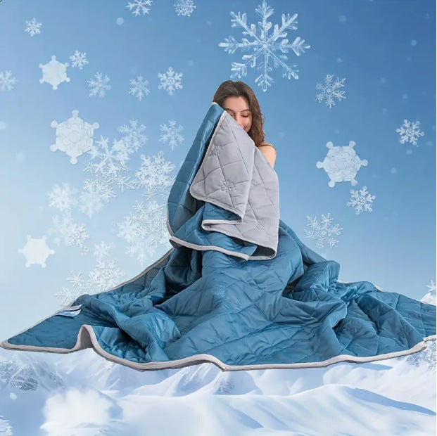 Unisex nan temperaturregulerende quiltet teppe med pustende mikrofiberfylling Skanto
