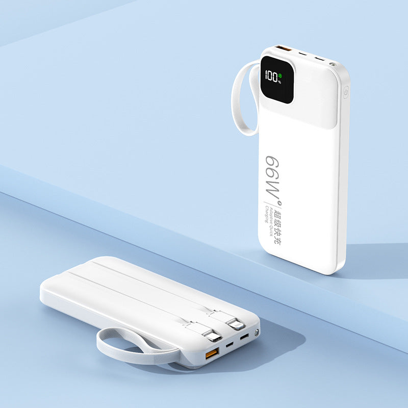 Høyytelses powerbank med LED-skjerm og hurtigladefunksjon Skanto
