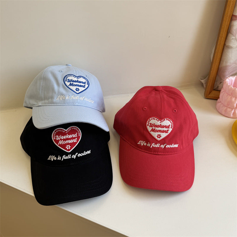 Kvinns Casual Brodert Avslappet Baseball Caps Skanto