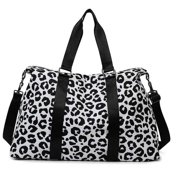 Sporty reise bag med trendy zebramønster Skanto