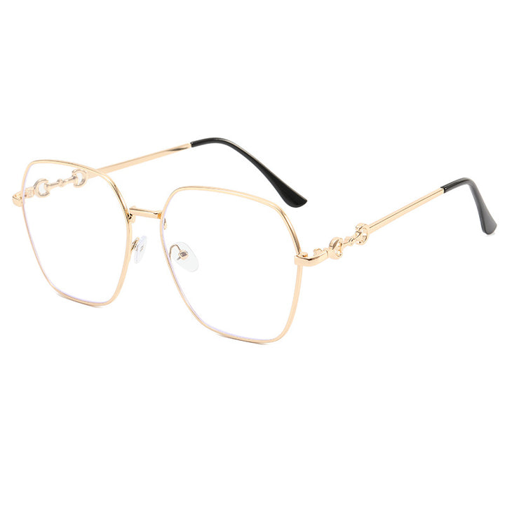 Dame geometrisk Oversized solbrille Skanto
