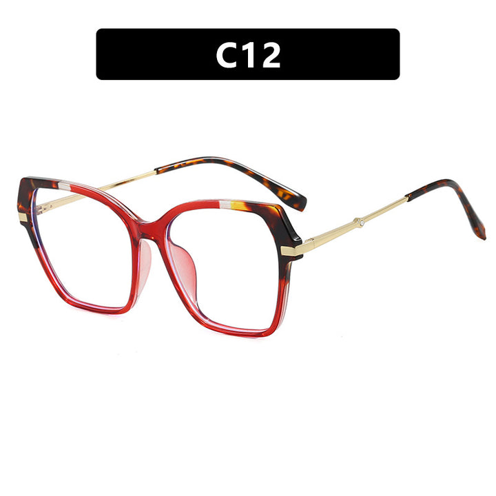 Dame kvadratisk solbrille med elegant metallramme og beskyttende UV-filter Skanto