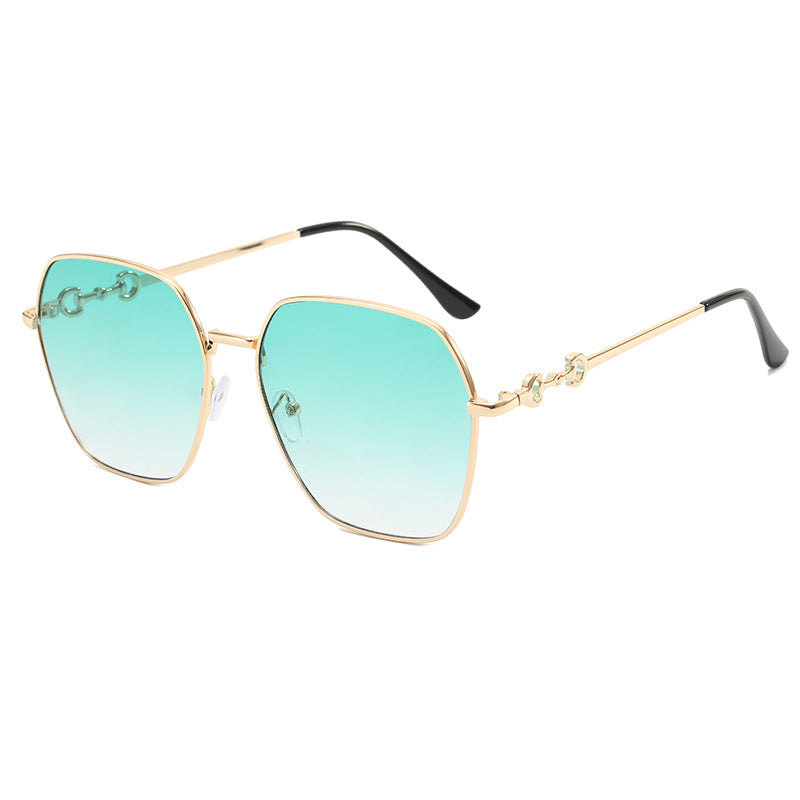 Dame geometrisk Oversized solbrille Skanto