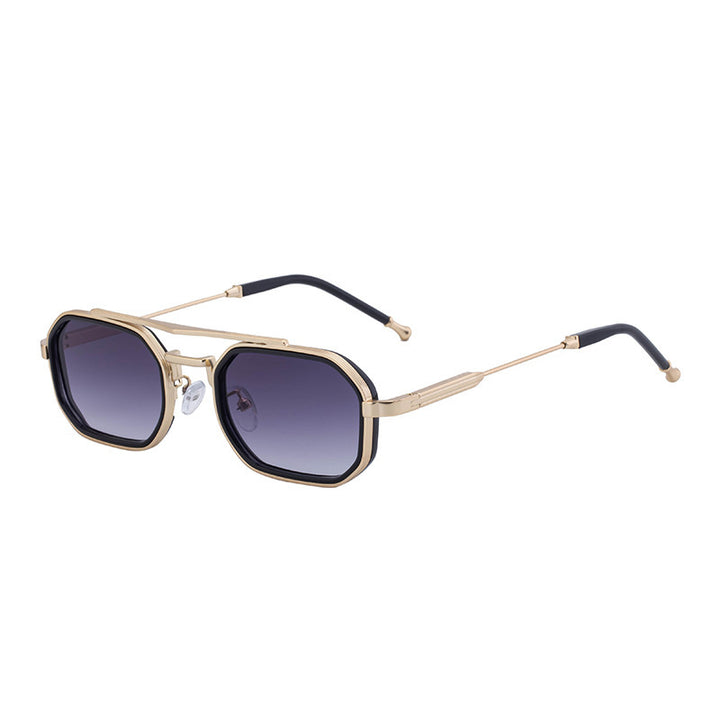 Dame moteriktig solbrille i iøynefallende, asymmetrisk design Skanto