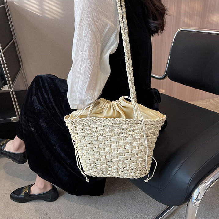 Håndknyttede bast-håndbag Skanto
