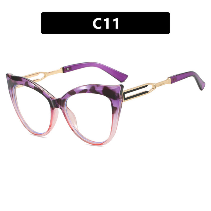 Dame cat-eye briller med elegant metallramme Skanto