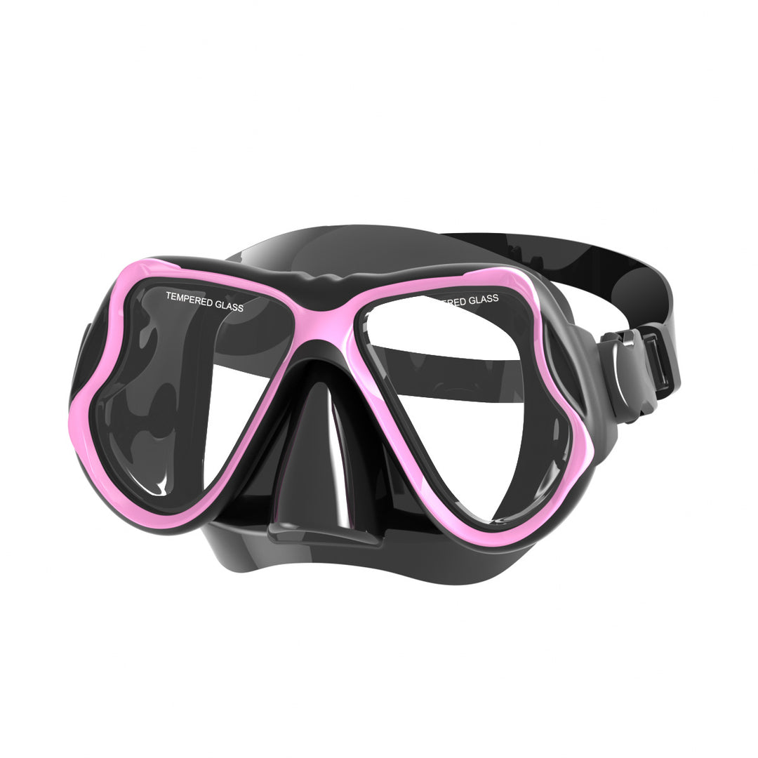 Tauchmaske med Bredt Synsfelt og Støtbestandig Design Skanto