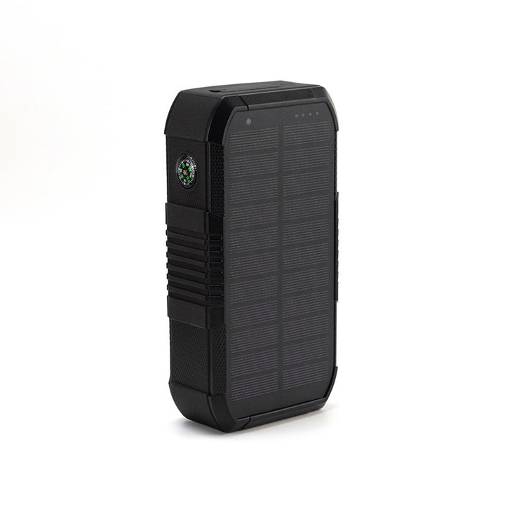 Solcelledrevet powerbank med kompass Skanto