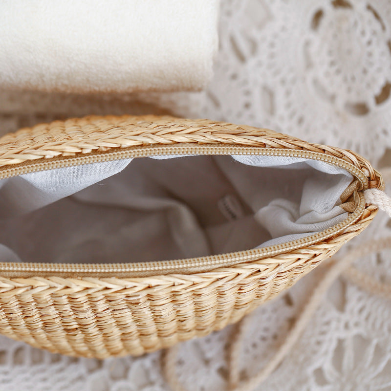 Rattan Straw Bag with Adjustable Strap Skanto
