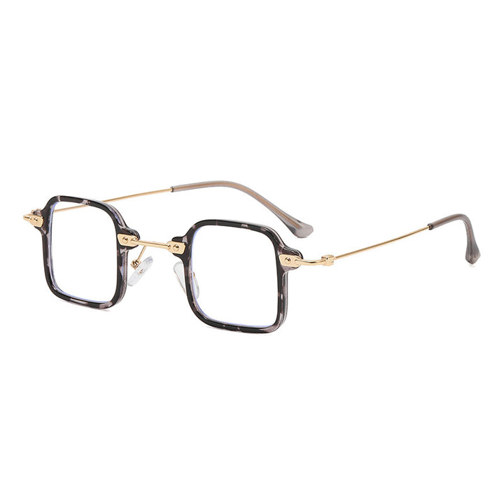 Dame geometrisk solbrille med stilfull metallramme Skanto