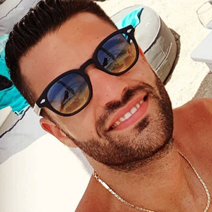Dame rund solbrille med elegant design og UV-beskyttelse Skanto