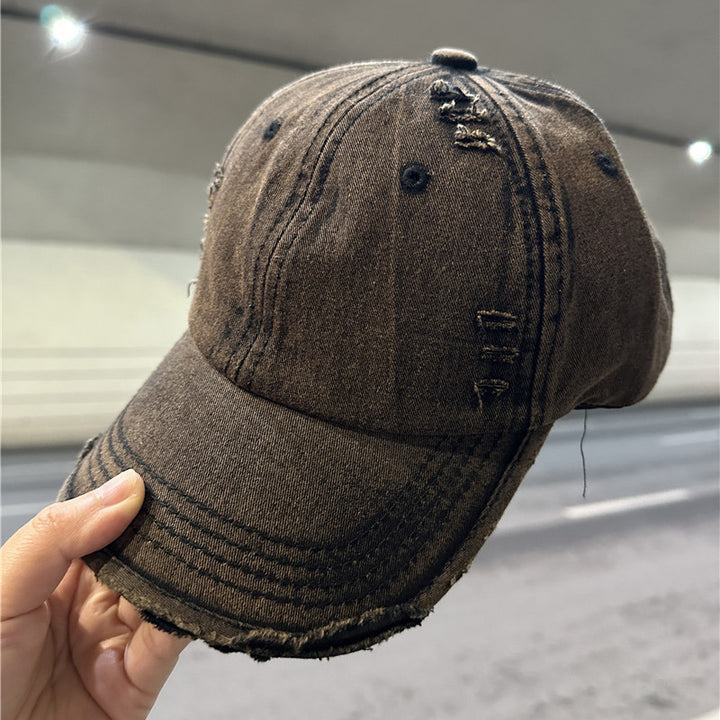 Kvinnens slitt denim baseball cap Skanto 1784084028