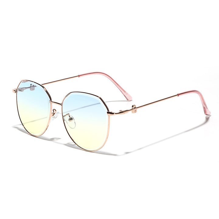 Dame geometrisk solbrille i elegant design Skanto