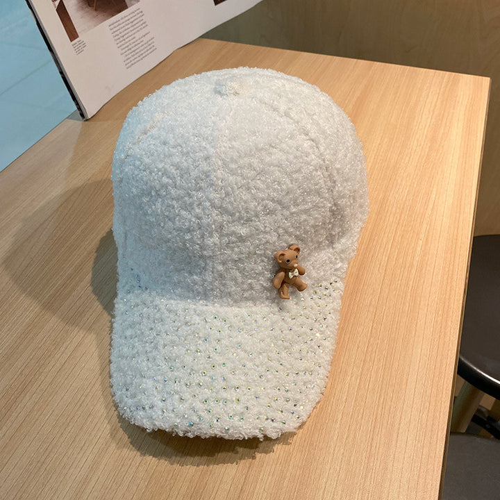 Kvinne Shimmering Fuzzy Baseball Cap Skanto