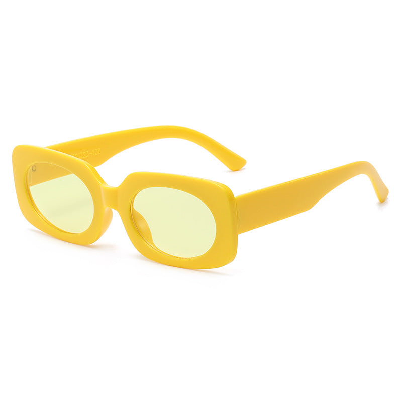 Dame Moteg Solbrille med unikt gjennomsiktig ramme Skanto