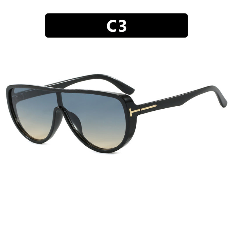 Dame elegant oversized solbrille med markant design og UV-beskyttelse Skanto