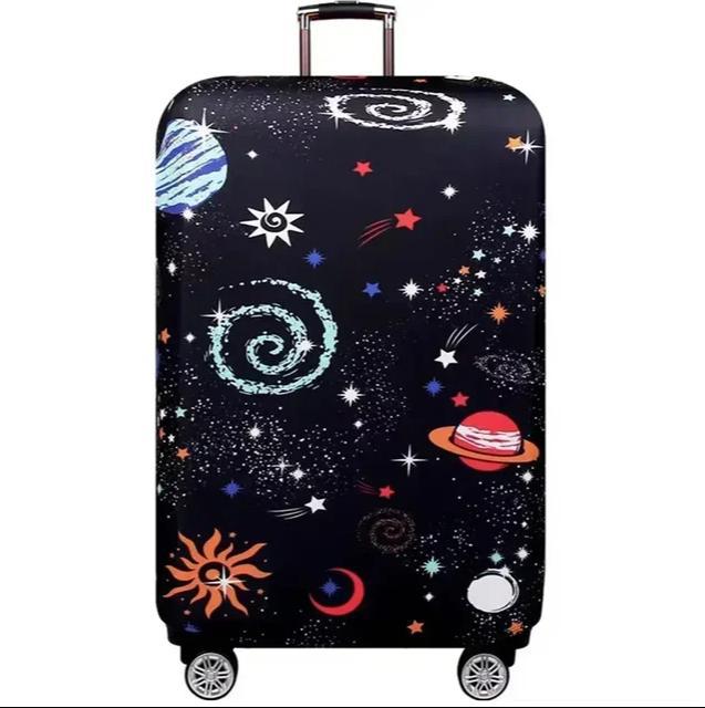 Unisex nan dehnbar koffertrekk med søtt alpakamotiv, elastisk beskyttelsesdeksel for hard skall og stoffkoffer Skanto