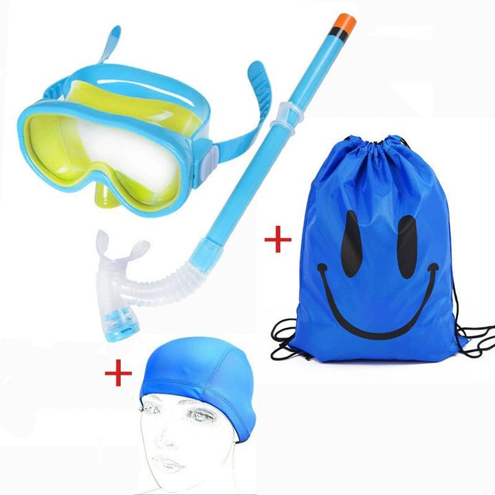 Dykkerbrille-set med pustevennlig snorkel og vanntett ryggsekk Skanto