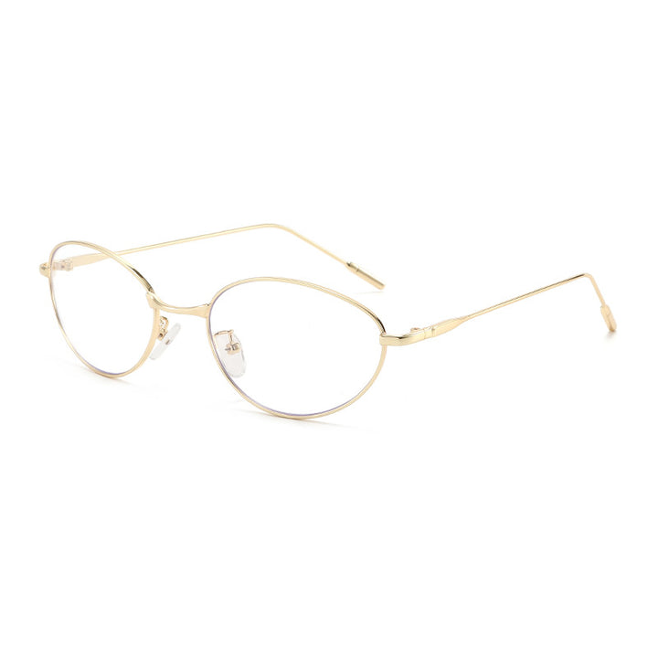 Dame fashionable solbriller i elegant oval design Skanto