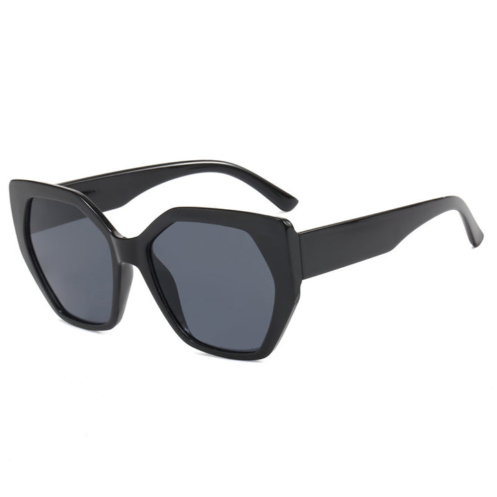 Dame oversized geometrisk solbrille Skanto