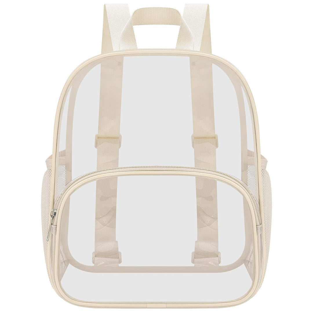 Unisex transparent hverdagsryggsekk med forsterket bunn og pustende stropper Skanto