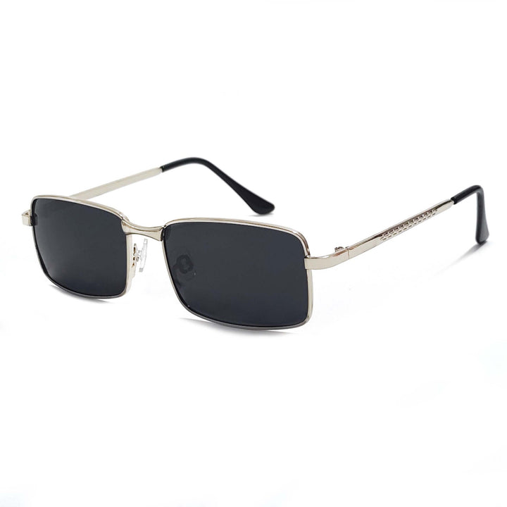 Herre moteriktig rektangulær solbrille Skanto
