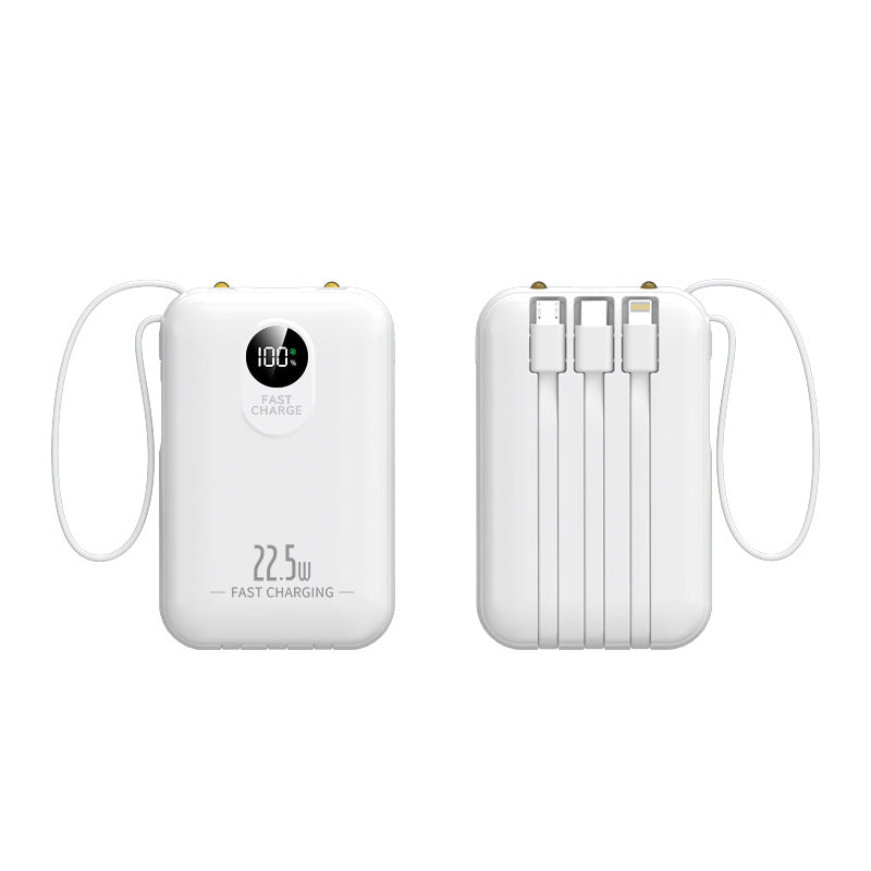 Bærbar powerbank med hurtiglading og LED-skjerm Skanto