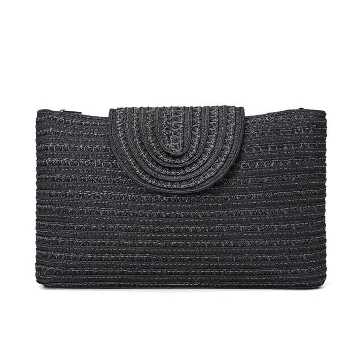 Elegant Clutch-veske med høykvalitets flettestruktur Skanto
