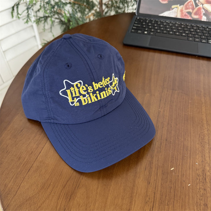 Kvinners bomull baseballcaps med motivasjons sitat Skanto