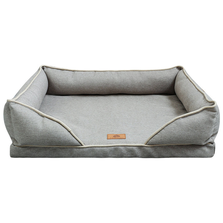 Hevet ortopedisk sofa hundeseng