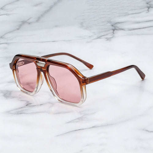 Damene moteriktig solbrille i unikt, geometrisk design Skanto