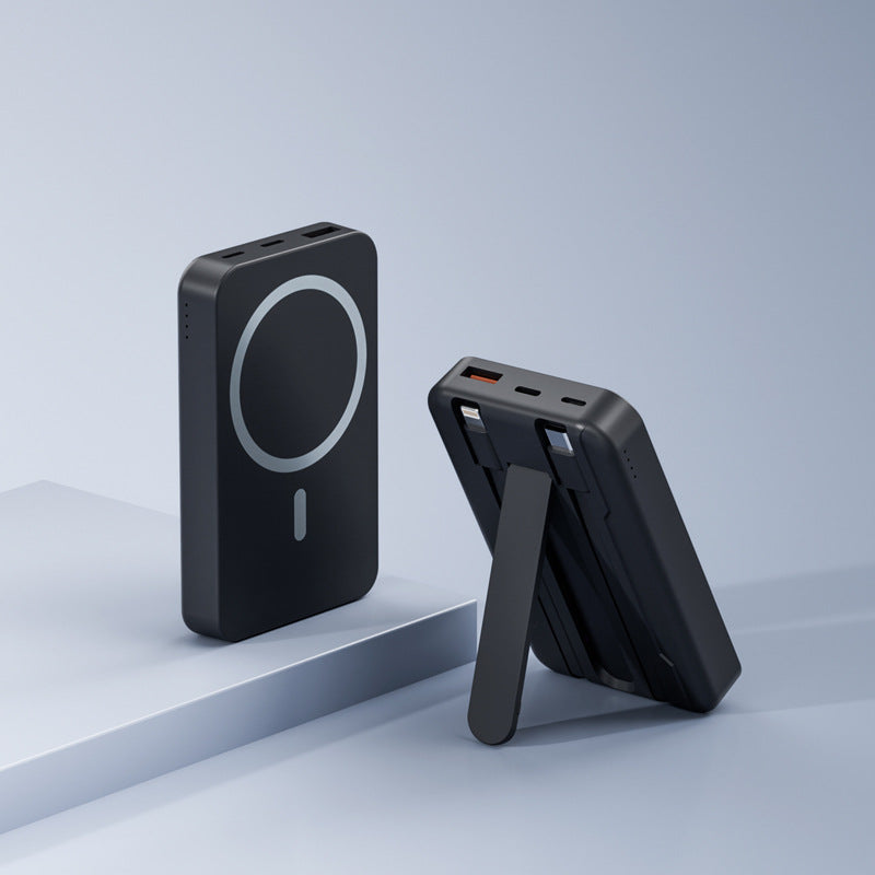Bærbar Powerbank med 15W Trådløs ladefunksjon Fra Skanto