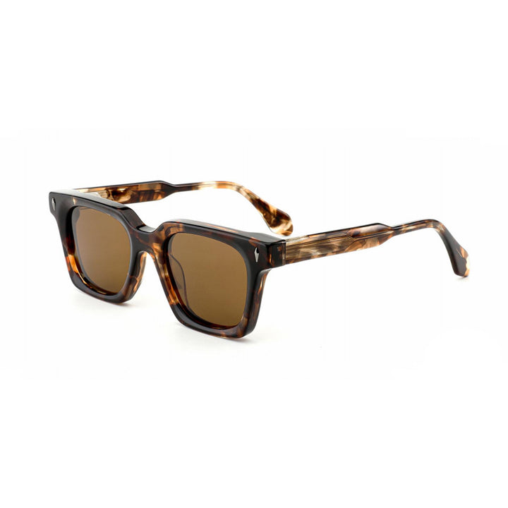 Dame klassisk kvadratisk solbrille med robust ramme og UV-beskyttelse Skanto