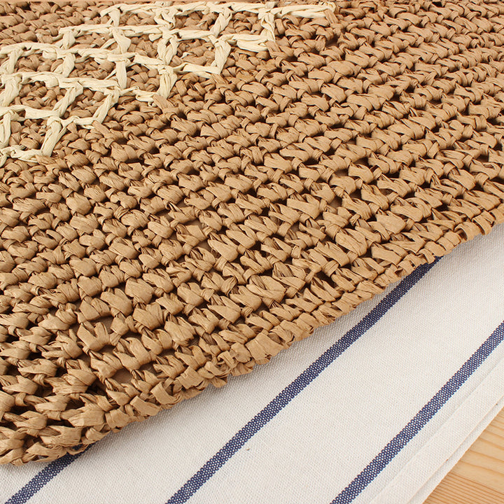 Large Handmade Raffia Tote Bag Skanto
