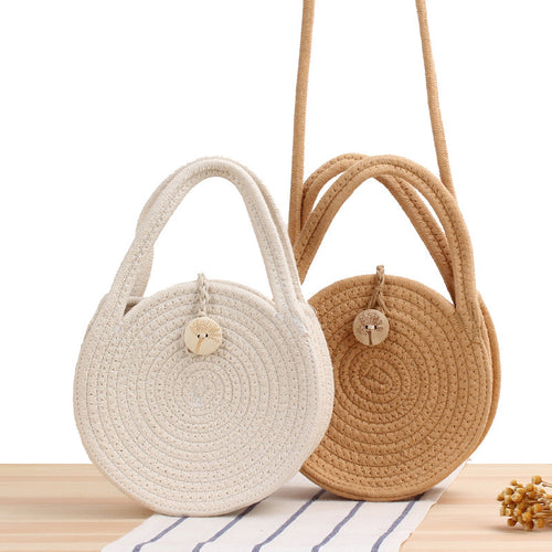 Round Macrame Shoulder Bag Skanto
