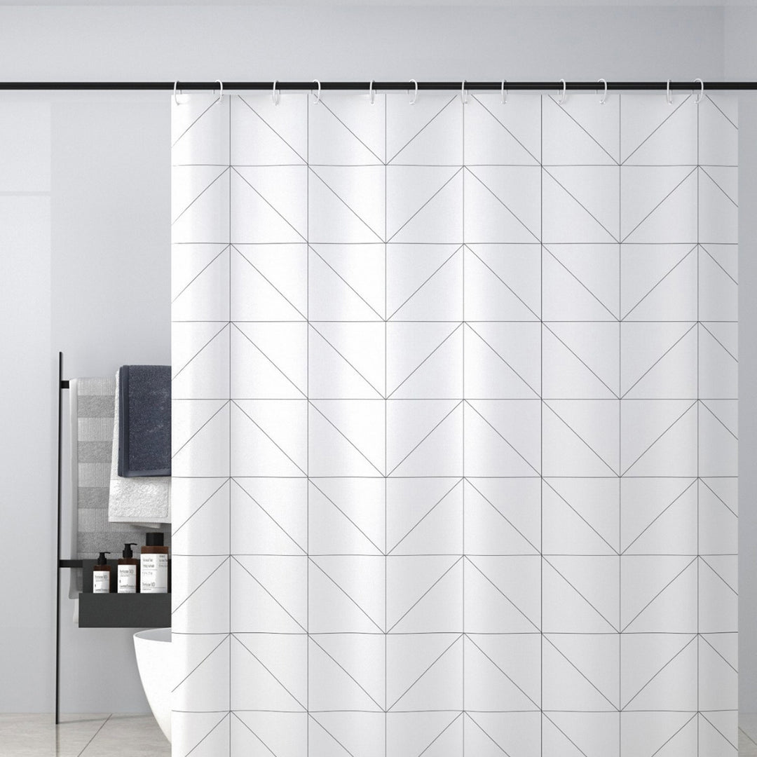 Moderne Geometrisk Mønster Dusjforheng Skanto