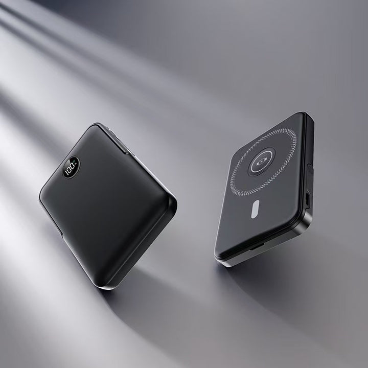 Powerbank med intelligent LCD-skjerm og trådløs ladefunksjon Skanto