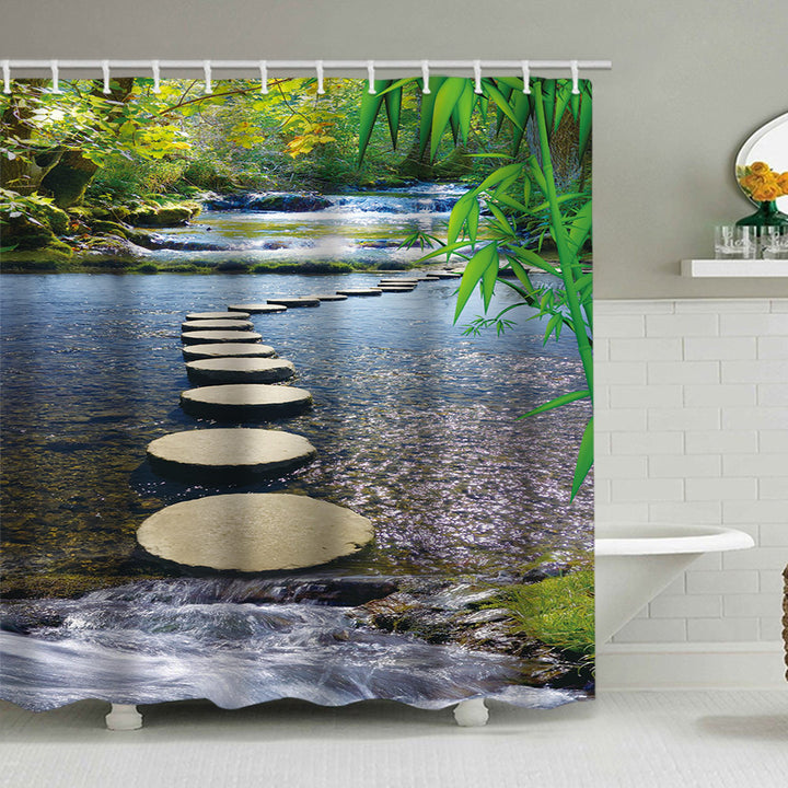 Tranquil Zen Nature Dusjforheng Skanto