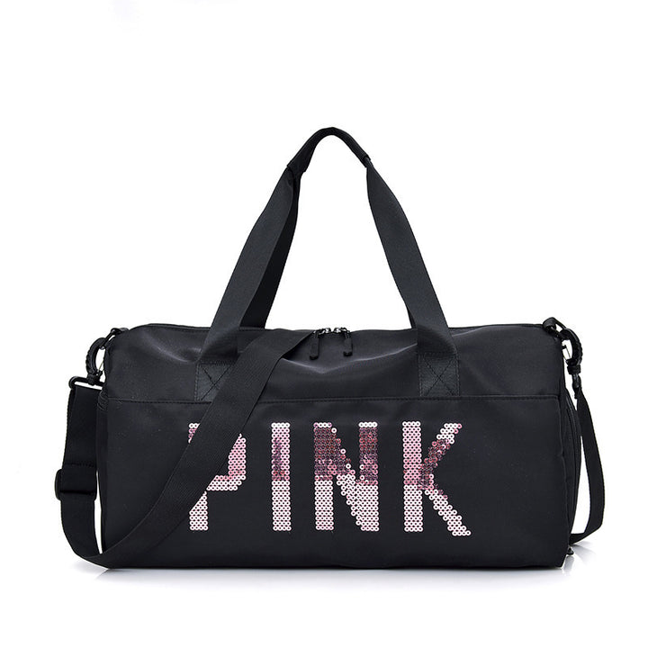 Multifunksjonell sportbag med glitrende paljett-design Skanto