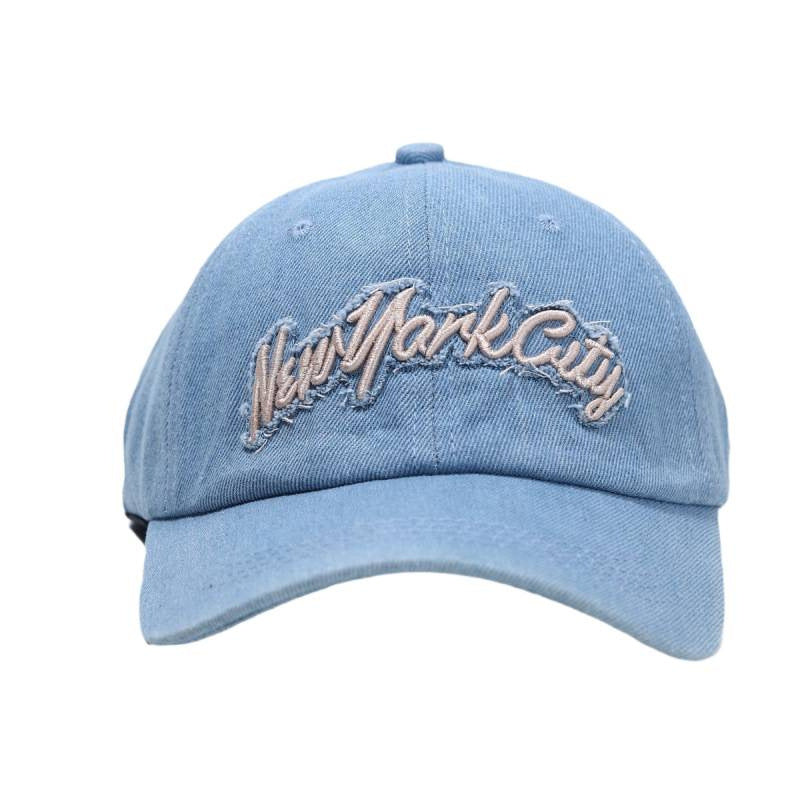 Kvinne Slitt Denim Baseball Cap Skanto 1784083711